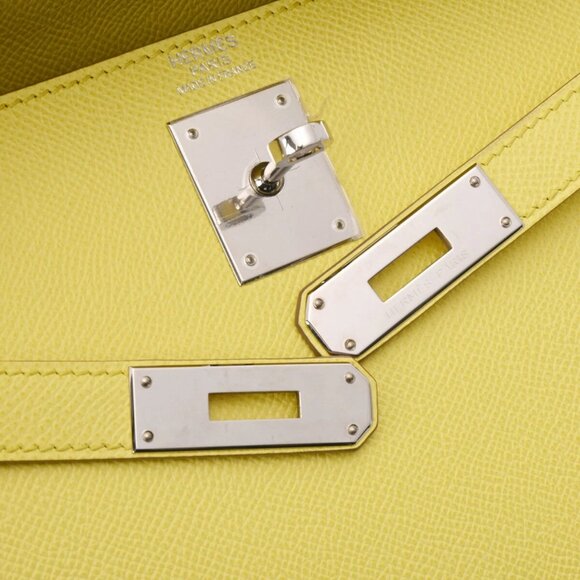 HERMES Kelly 32 Outer stitch 2WAY Soufre hand bag 800000130596000 - Picture 6 of 12